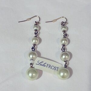 Lulu Frost Pearl Drop Earrings! New